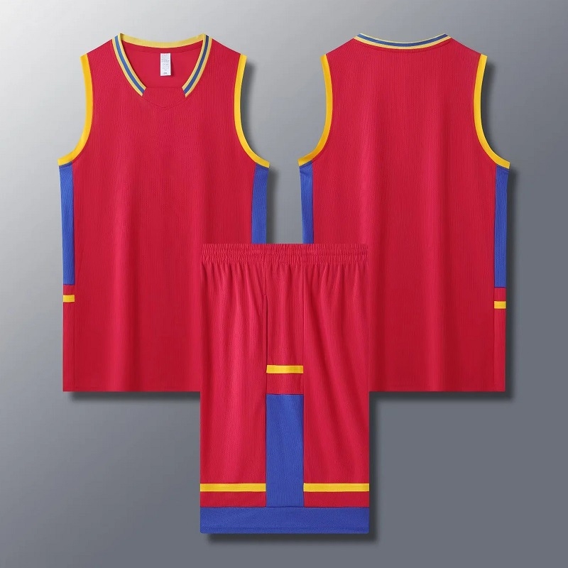 Персонализиран баскетболен комплект за деца – унисекс полиестерен дрес и жилетка, подходящ за лято, пролет и есен