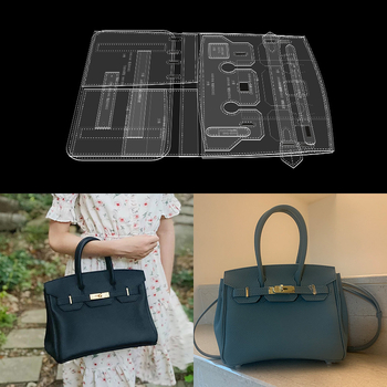 DIY akrilni šablon za izradu uzorka kožne torbe