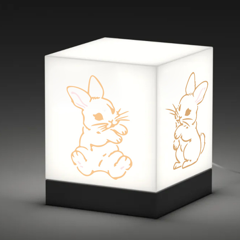 6 komada šablona za crtanje zeca – Šablone iz serije životinja za DIY grafite i preslikavanje | Materijal: PET; Nije uvezeno; Bez IP autorizacije