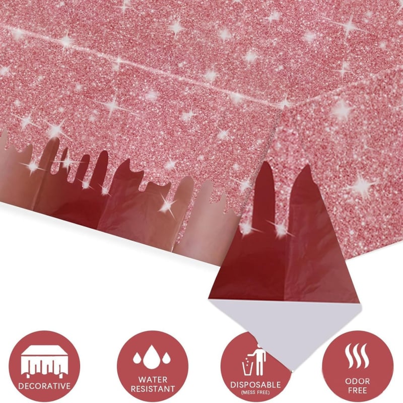 Plastični stolnjak, crtani stil, rekvizita za uređenje prostora
