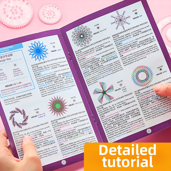 Višefunkcionalni set ravnala za djecu – edukativni kaleidoskop puzzle, čarobni kreativni set, šablone za ručno pisani novinski list i dječje crteže