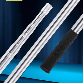 Pole de plasă telescopic din oțel inoxidabil, reglabil pentru poziționare, pentru cules fructe de la înălțime și pescuit, multifuncțional