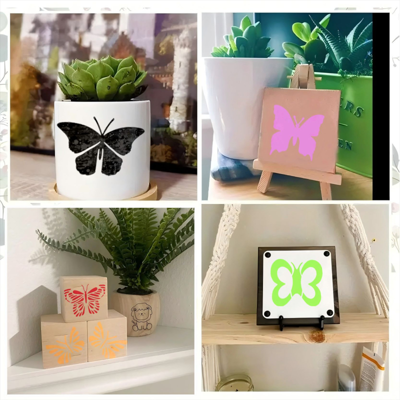 Šablone za crtanje leptira — 20 različitih dizajna, PET materijal, nije uvezeno, IP odobrenje nije