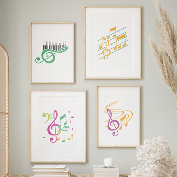 Šablona rezanja klavirske partiture za crtanje - PET materijal; Uvoz: Ne; Licencirane privatne marke: Da; IP ovlaštenje: Ne