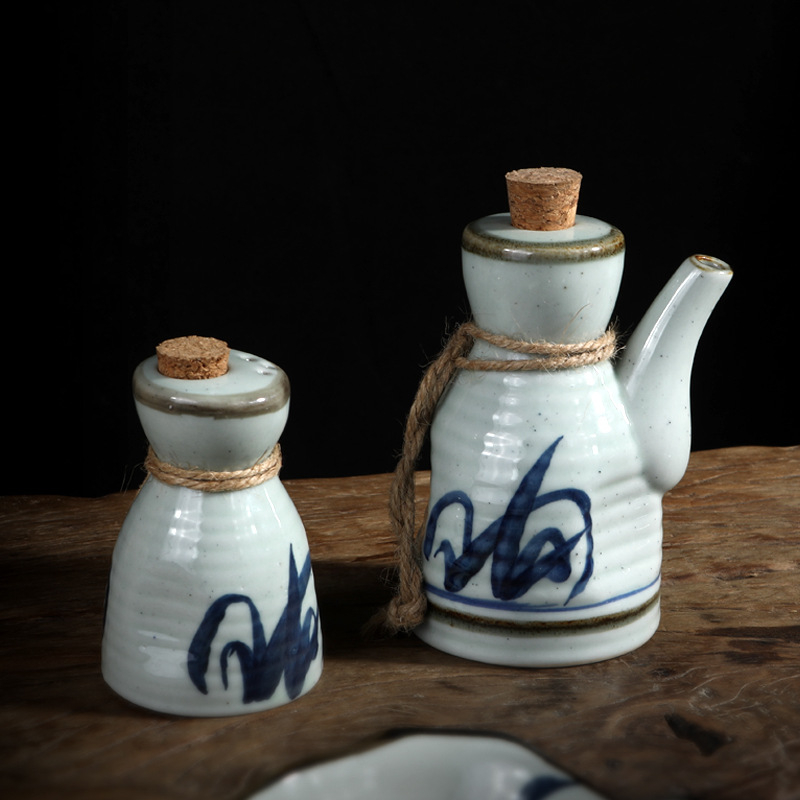 Set posuda za začine Three-point Ceramic – japanski stil, keramički, tekući začini, prilagodljivo