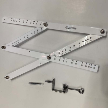 Riglă pentru plotter, scară 10x, șablon SF10, sticlă organică