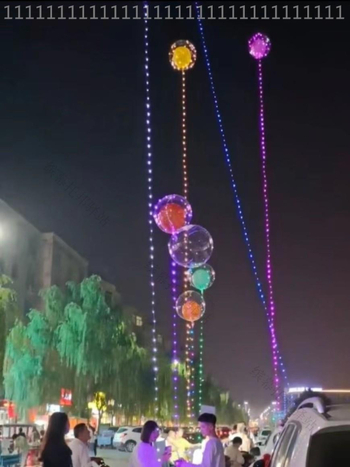 Balon s LED osvjetljenjem; Materijal: aluminijska folija; Vrsta balona: latex balon; Oblik: crtani lik životinje/izvanzemaljac; Marka: druga; IP dozvola: Ne