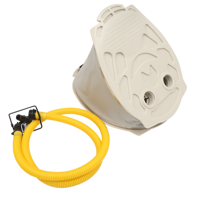 Stopena pumpa za nafukivne kajake i čamce, pedalni inflator, tlak zraka 2 psi, težina 0,7–0,9 kg, uključeni pribor: zračna cijev i mlaznica