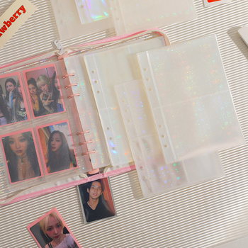 Pagină interioară A5 pentru album cu șase găuri (PP) – 10 coli, material PP, pentru inserții de 3/5/7 inchi