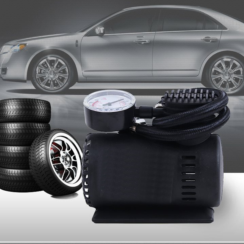 12V συμπιεστής ελαστικών αυτοκινήτου — φορητή ηλεκτρική αντλία, σωλήνας 60 cm, 120W, 70 L/min, 500 g
