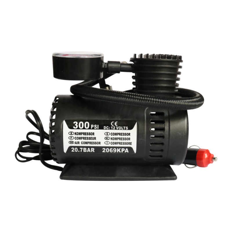 12V συμπιεστής ελαστικών αυτοκινήτου — φορητή ηλεκτρική αντλία, σωλήνας 60 cm, 120W, 70 L/min, 500 g