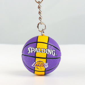 Ключодържател за баскетбол — гумен, единична опаковка, фен аксесоари