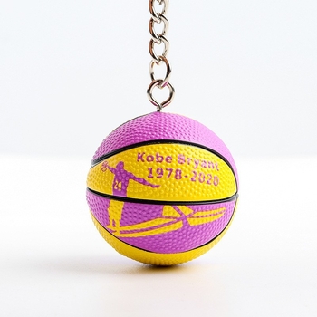 Ключодържател за баскетбол — гумен, единична опаковка, фен аксесоари