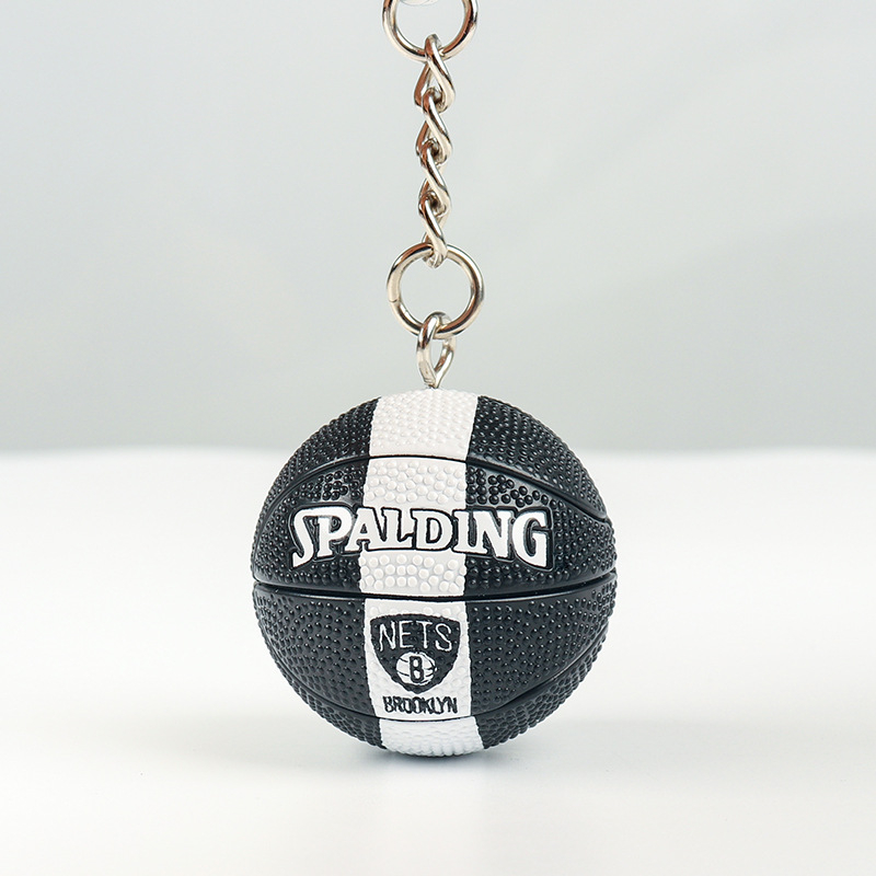 Ключодържател за баскетбол — гумен, единична опаковка, фен аксесоари