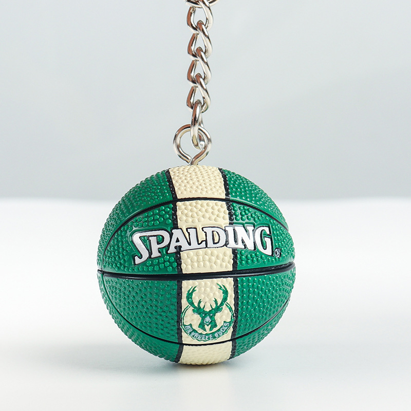 Ключодържател за баскетбол — гумен, единична опаковка, фен аксесоари