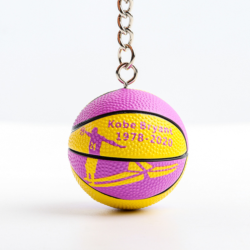 Ключодържател за баскетбол — гумен, единична опаковка, фен аксесоари