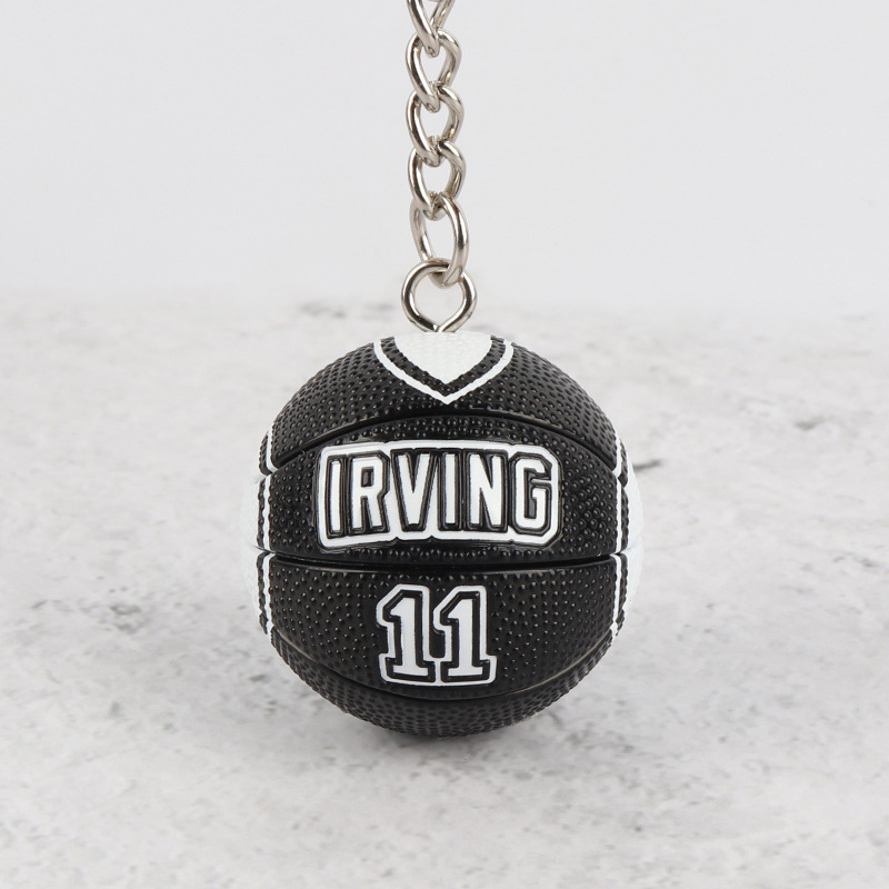 Ключодържател за баскетбол — гумен, единична опаковка, фен аксесоари