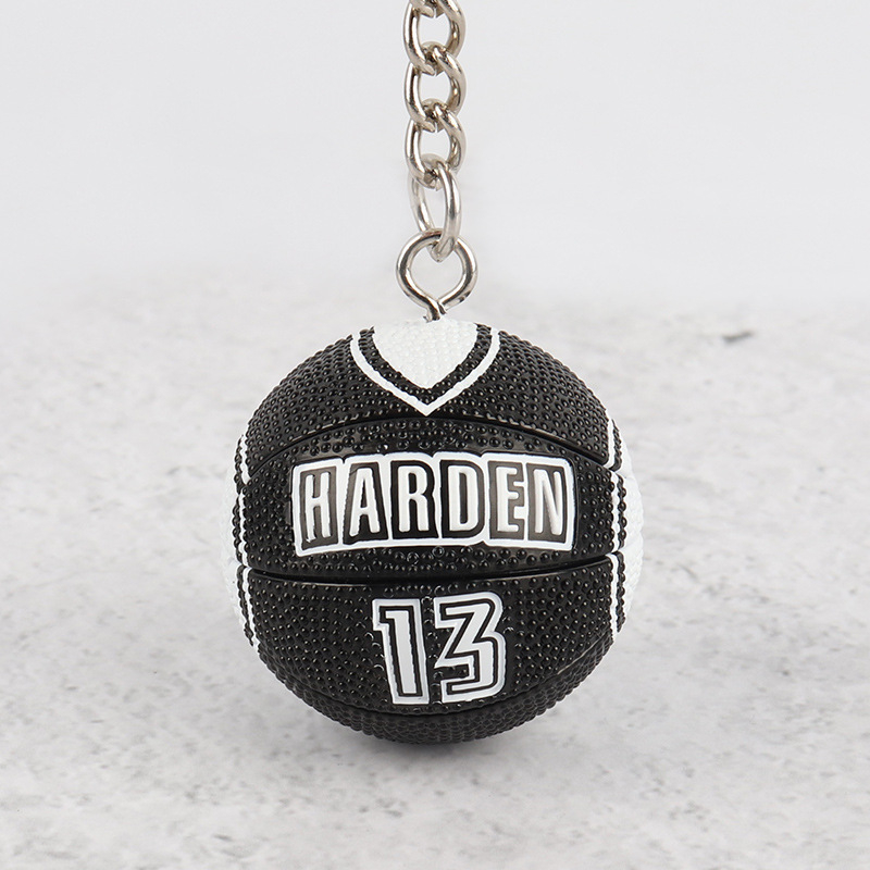 Ключодържател за баскетбол — гумен, единична опаковка, фен аксесоари