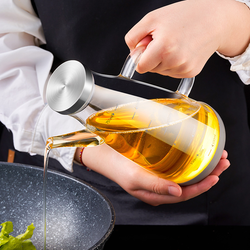 Borosilikat üveg olajtartó üveg, automatikus nyitás-zárás