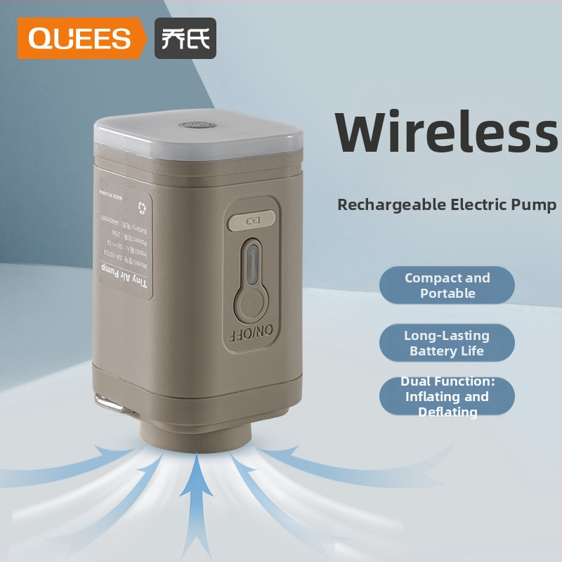 Αυτοκινητόδρομια ηλεκτρική αντλία αέρα για εξωτερικό κάμπινγκ και οικιακή χρήση, φορητή αντλία για φούσκωμα/αναρρόφηση στρωμάτων αέρα, USB επαναφορτιζόμενη, 70 L/min, ψηφιακή οθόνη