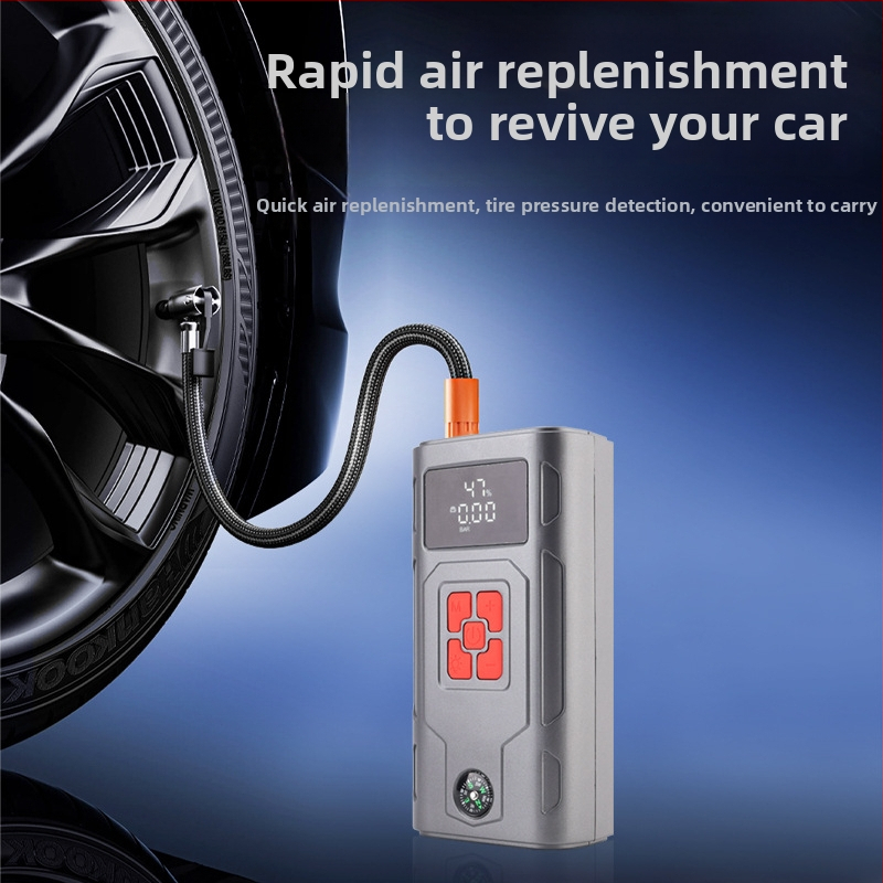 A12 pornire auto cu pompă de aer integrată — 12V, 900A maxim, 120W, afișaj digital, 35 L/min