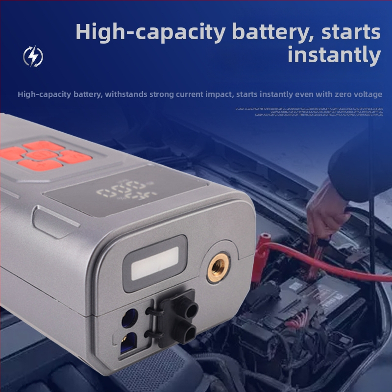 A12 pornire auto cu pompă de aer integrată — 12V, 900A maxim, 120W, afișaj digital, 35 L/min