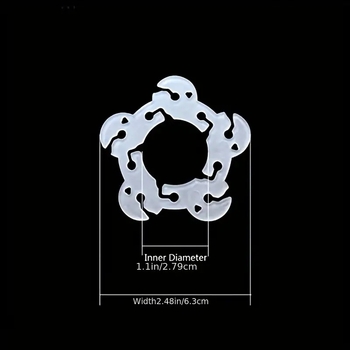 50 kom Plastiknih klipova za balone s dizajnom cvijeta šljive, za vanjske prostore i sportske događaje