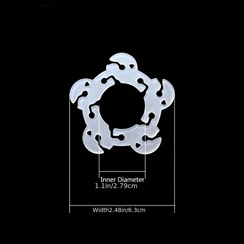 50 kom Plastiknih klipova za balone s dizajnom cvijeta šljive, za vanjske prostore i sportske događaje