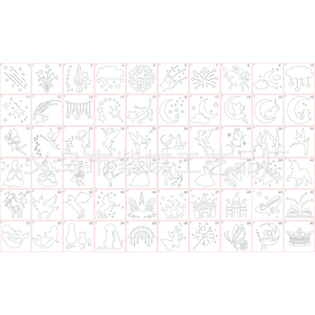 DIY Șablon de pictură cu decupaj pentru copii — Elf, Unicorn, Sirenă; Material PET; Brand Yiwu Purple Butterfly Arts & Crafts Factory; Nu este importat