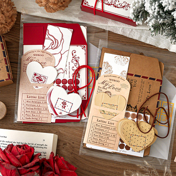 Levélpapír és boríték készlet – papír, kreatív borítéktípus, alkalmas esküvők, születésnapok, Valentin-nap és Anyák napja