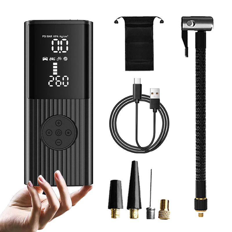 Prijenosna USB napajana automobilska pumpa za zrak, 12V, jednocilindrična, 25 L/min, <80W