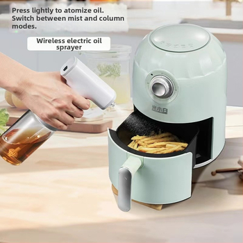 Sticlă electrică de spray ulei cu sticlă borosilicată înaltă, control al uleiului, spray atomizat pentru grătar în aer liber și bucătărie de acasă