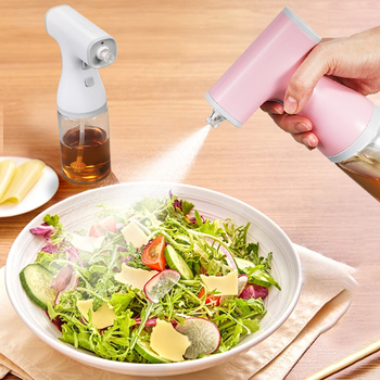 Sticlă electrică de spray ulei cu sticlă borosilicată înaltă, control al uleiului, spray atomizat pentru grătar în aer liber și bucătărie de acasă