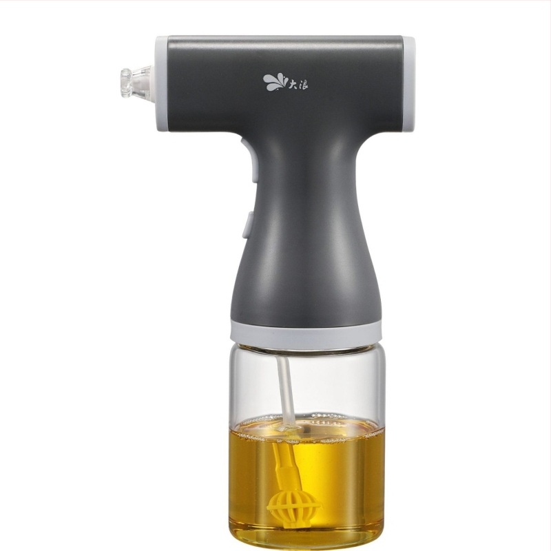 Sticlă electrică de spray ulei cu sticlă borosilicată înaltă, control al uleiului, spray atomizat pentru grătar în aer liber și bucătărie de acasă