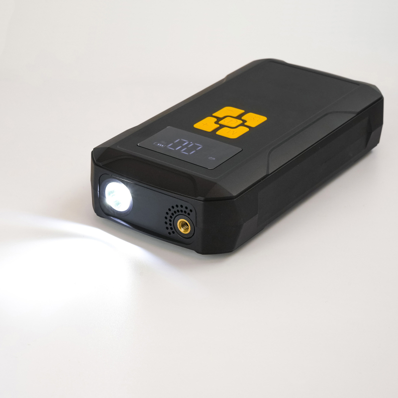 Αντλητής αέρα αυτοκινήτου με ενσωματωμένη μπαταρία λιθίου, 12V, 80W, 30 L/min, ψηφιακή οθόνη, όλα σε ένα για έκτακτη παροχή ρεύματος