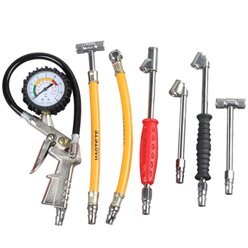 Kézi pumpa hajlított levegőcsővel kerékpárhoz — HANGTETE, vasból, modell Elbow air nozzle, nyomás 1,6 MPa