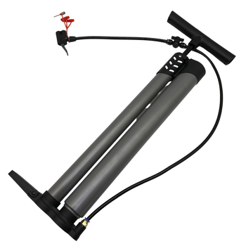 Ručna pumpa visokog tlaka za automobile, motocikle i električne bicikle – Pioneer 07, od željeza, duljina 650 mm, težina 0,98–1 kg