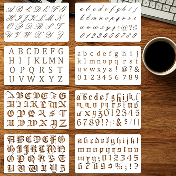 Șablon ștanțare pentru caractere alfanumerice digitale - Material PET, Brand Owkjasw, Neimportat, IP nu este autorizat, Fără marcă privată autorizată