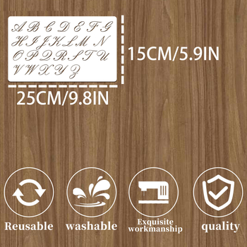 Șablon ștanțare pentru caractere alfanumerice digitale - Material PET, Brand Owkjasw, Neimportat, IP nu este autorizat, Fără marcă privată autorizată