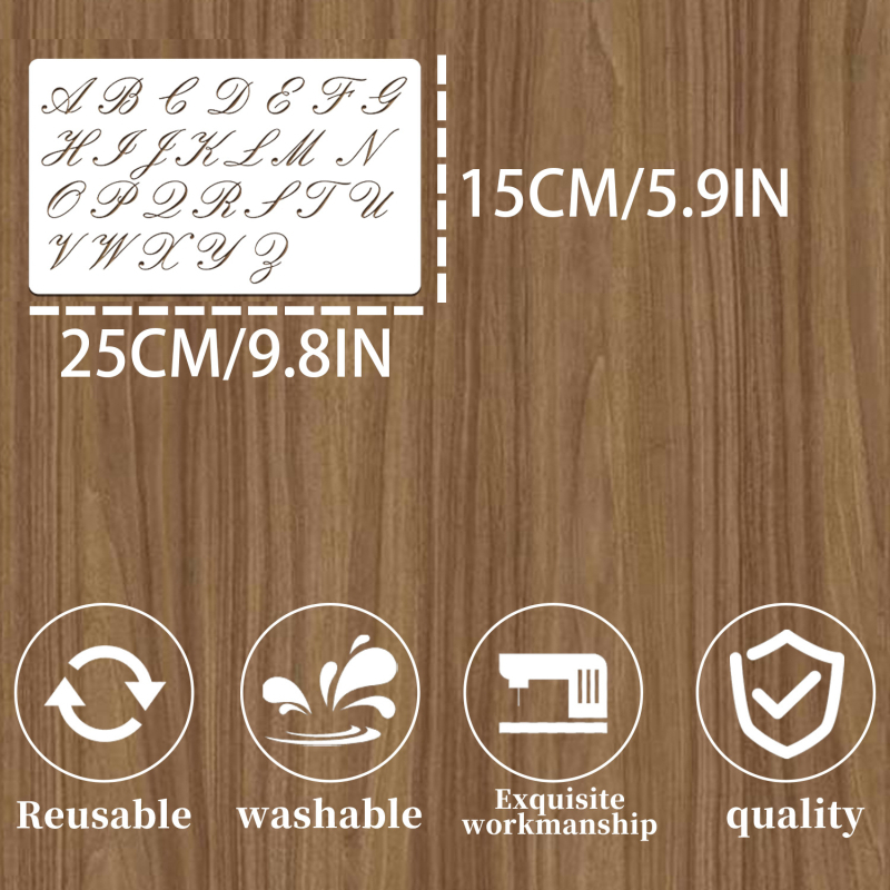 Șablon ștanțare pentru caractere alfanumerice digitale - Material PET, Brand Owkjasw, Neimportat, IP nu este autorizat, Fără marcă privată autorizată