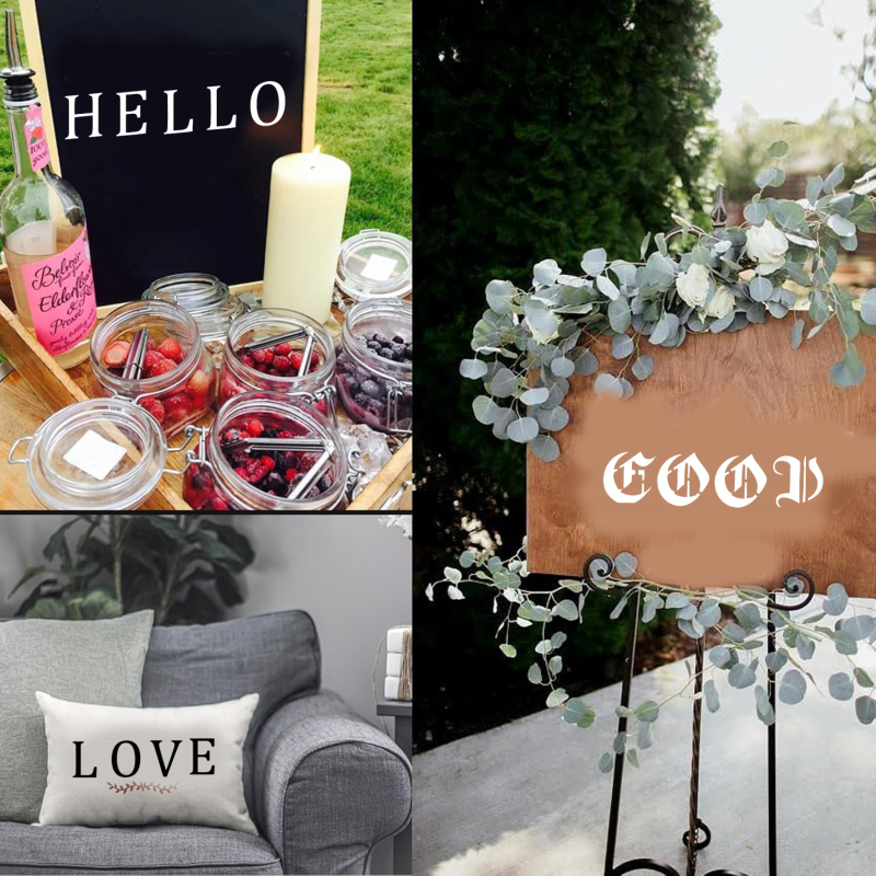 Șablon ștanțare pentru caractere alfanumerice digitale - Material PET, Brand Owkjasw, Neimportat, IP nu este autorizat, Fără marcă privată autorizată