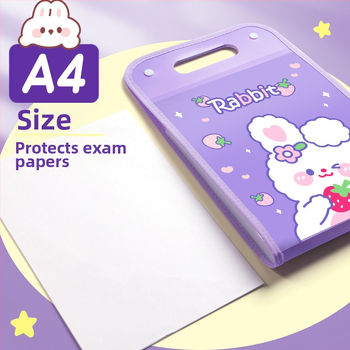 Kaba Bear KBX-7049 Prenosný organizátor súborov pre študentov, plast, 12 priečok, na uloženie testových dokumentov