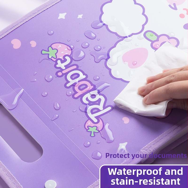 Kaba Bear KBX-7049 Prenosný organizátor súborov pre študentov, plast, 12 priečok, na uloženie testových dokumentov