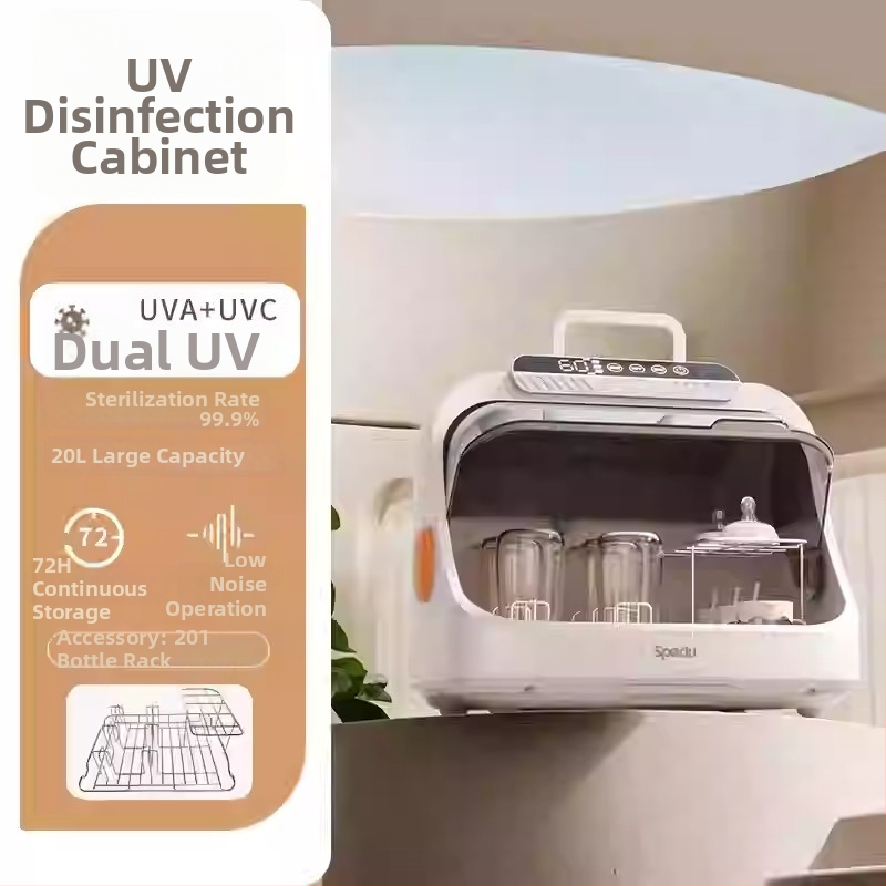 spedu sterilizator UV pentru sticle de bebe cu uscare, model 1, 80W, alimentare prin priză