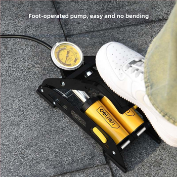 Deli pompă de aer manuală cu pedale, cilindru dublu, rezistentă la căldură și anti-îngheț, model 880014