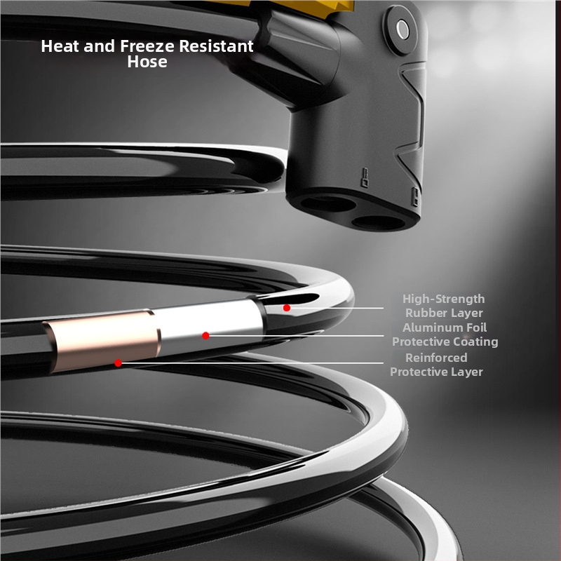 Deli pompă de aer manuală cu pedale, cilindru dublu, rezistentă la căldură și anti-îngheț, model 880014