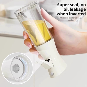 Sticluță de spray pentru ulei, control uniform al pulverizării, din plastic, design modern, apăsați pentru a pulveriza