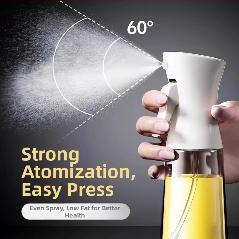 Sticluță de spray pentru ulei, control uniform al pulverizării, din plastic, design modern, apăsați pentru a pulveriza