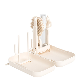 Minitutu портативен комплект за почистване на бебешки бутилки със силиконова четка и кутия за съхранение за пътуване