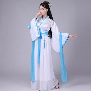 Hosszú Hanfu ruha nők 18-24 évesek számára — chiffon, 70–80% poliészter, egyéb anyagok <30%, 2023 tavasza